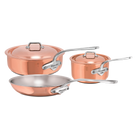 Mauviel M'Heritage M'6 S 5-Piece Induction Copper Cookware Set With Cast Stainless Steel Handles - Mauviel1830