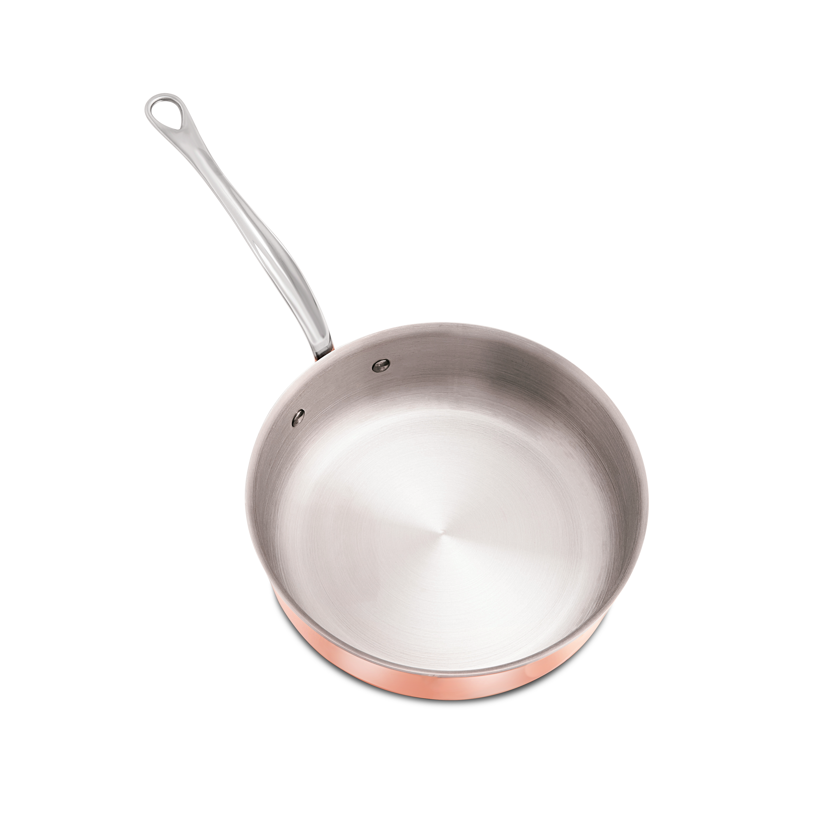 Mauviel M'Heritage M'6 S Induction Copper Saute Pan With Cast Stainless Steel Handle, 1.1-Qt - Mauviel1830