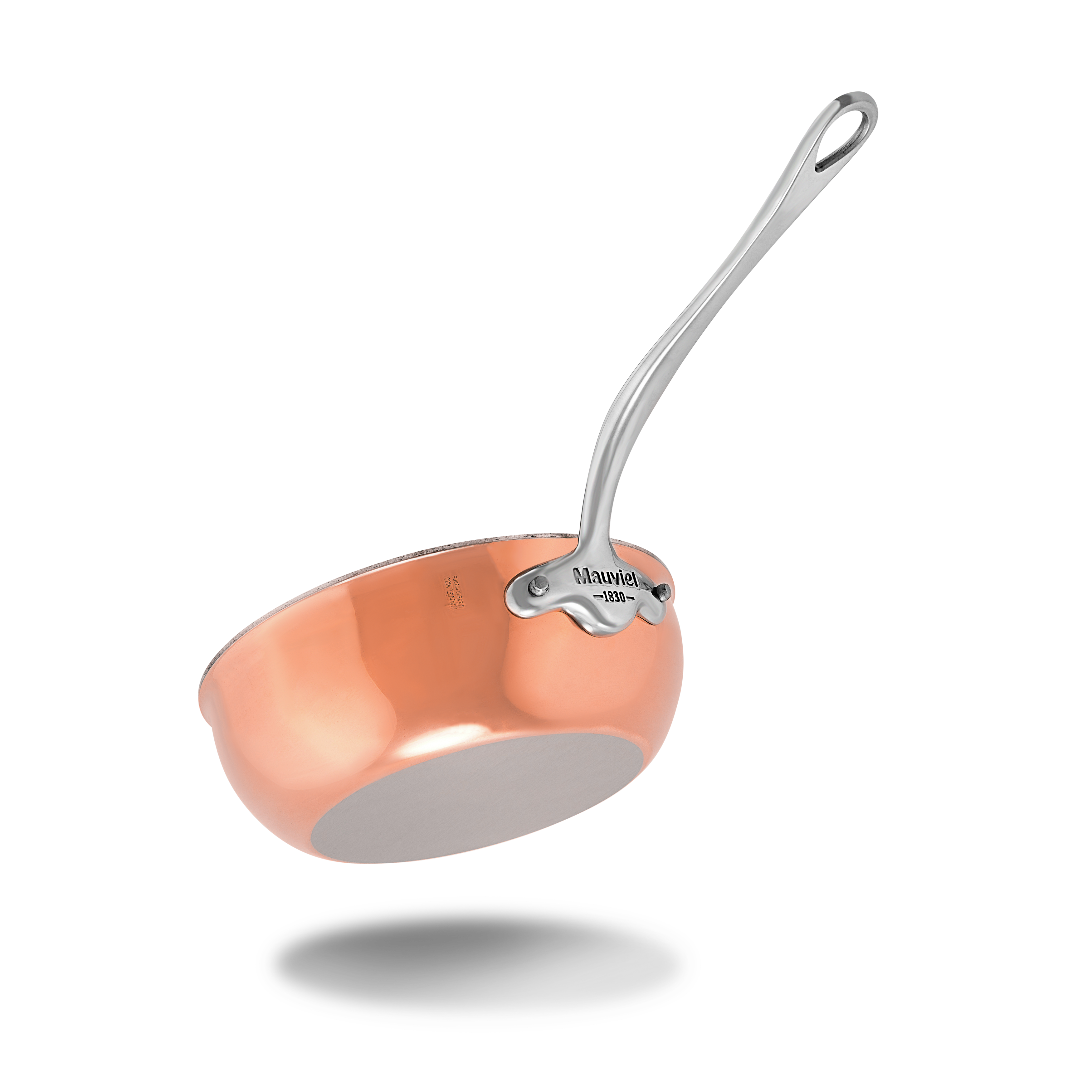 Mauviel M'Heritage M'6 S Induction Copper Saute Pan 3.2-Qt and Chef Pan 2.1-Qt With Cast Stainless Steel Handles Set - Mauviel1830