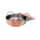 Mauviel M'Heritage M'6 S Induction Copper Rondeau With Lid, Cast Stainless Steel Handles, 3.4-Qt - Mauviel1830