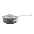 Mauviel M'STONE 3 Saute Pan With Lid, Cast Stainless Steel Handle, 3.7-Qt - Mauviel1830
