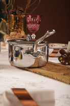 Mauviel M'COOK 5-Ply Sauce Pan With Lid, Cast Stainless Steel Handle, 6.9-Qt - Mauviel1830