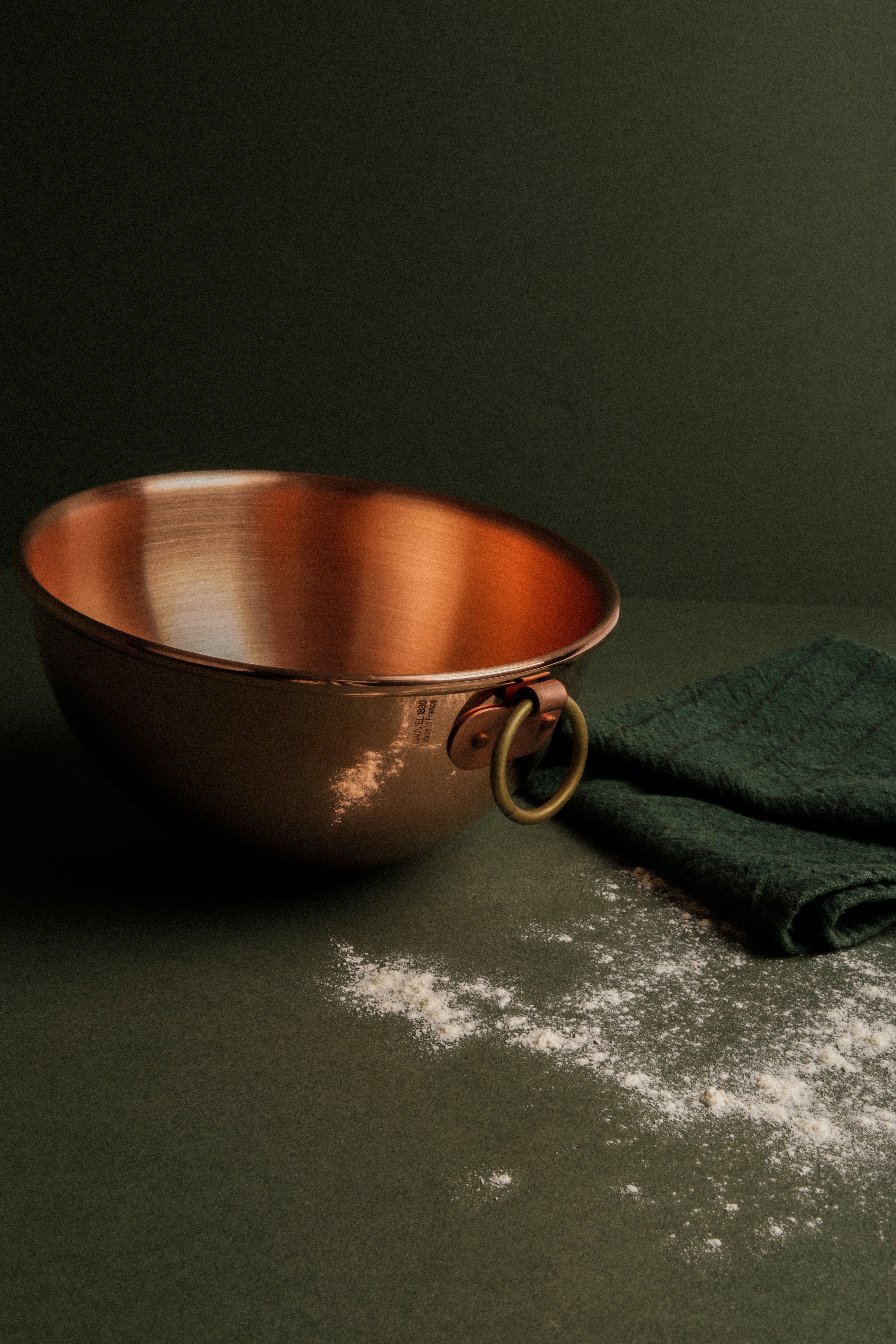 Mauviel M'Passion Copper Egg White Beating Bowl With Ring & Support - Mauviel1830