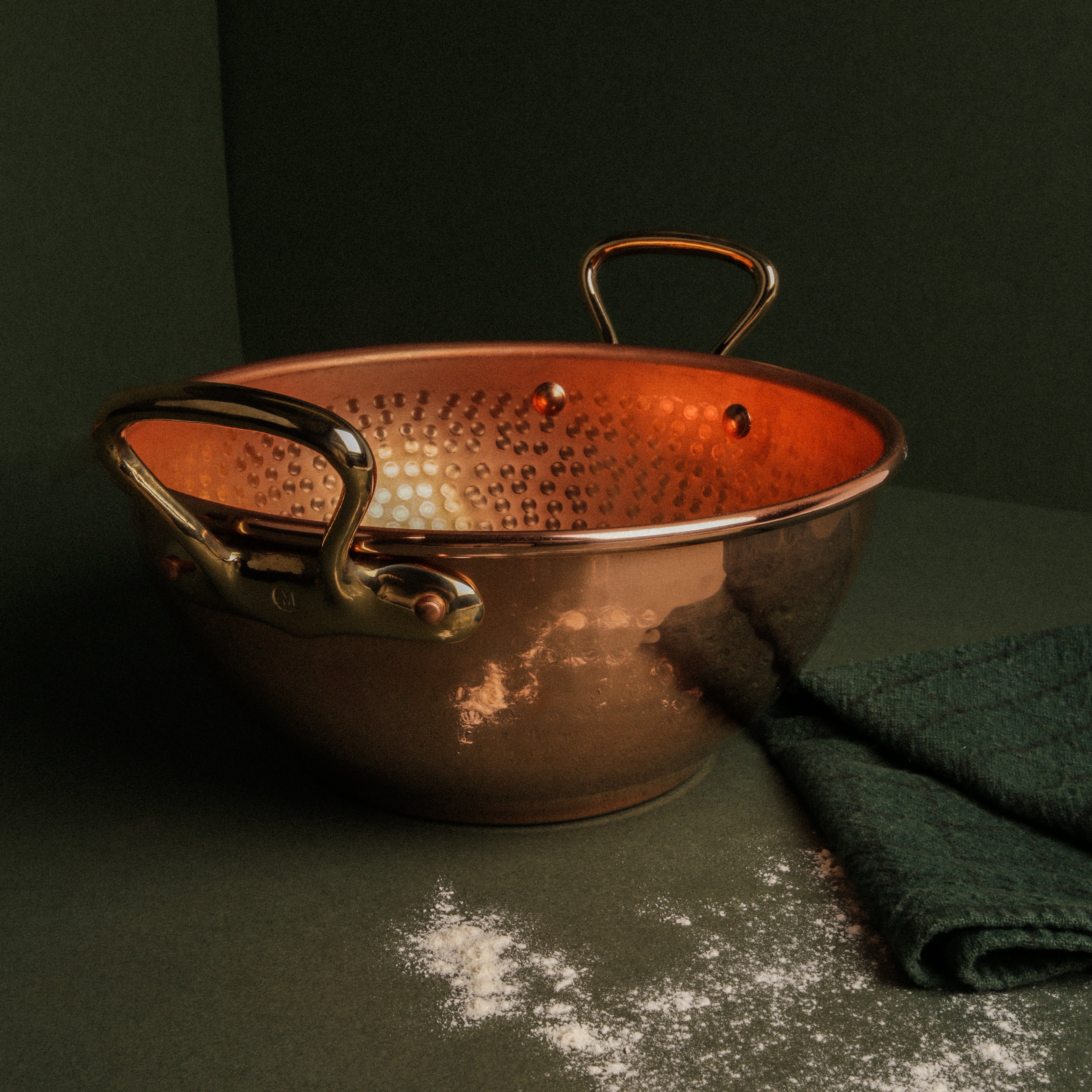 Mauviel M'PASSION Copper Sirup Pan With Brass Handles, 5.3-Qt - Mauviel1830