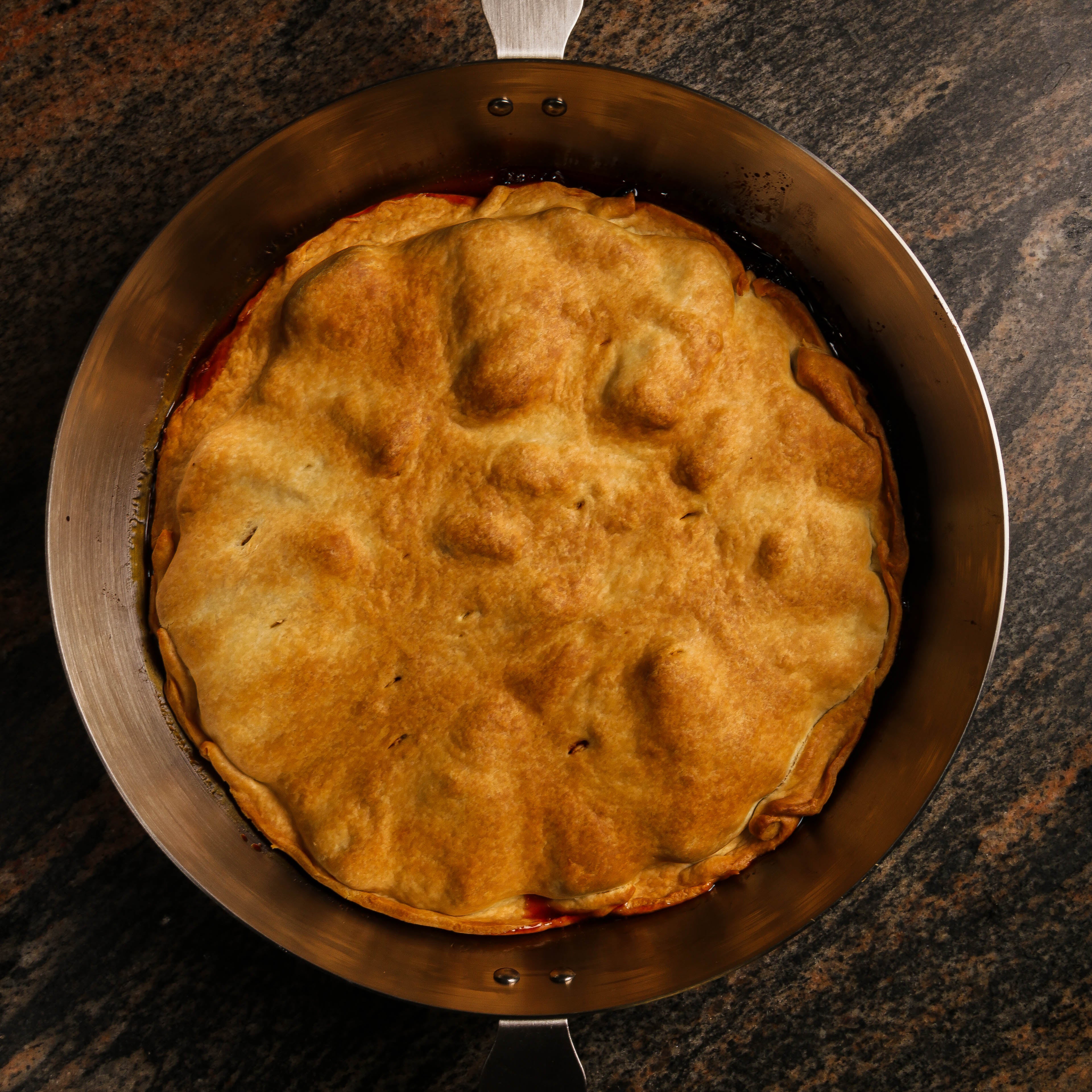 Mauviel M'Passion Copper Tarte Tatin Mold With Ears And Tin Inside, 12.6-in - Mauviel1830