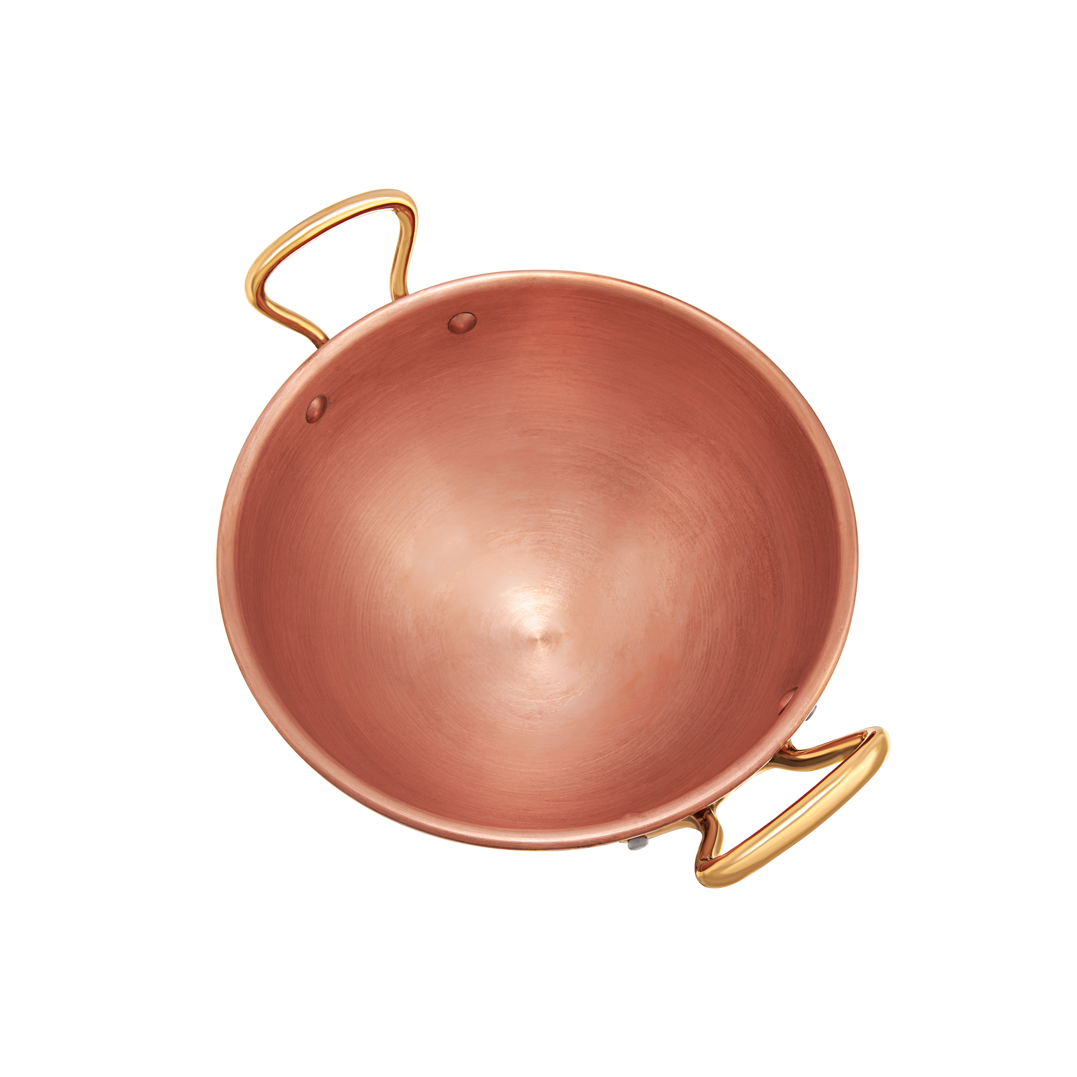 Mauviel M'PASSION Egg White Beating Bowl With Brass Handles, 4.9-Qt - Mauviel1830