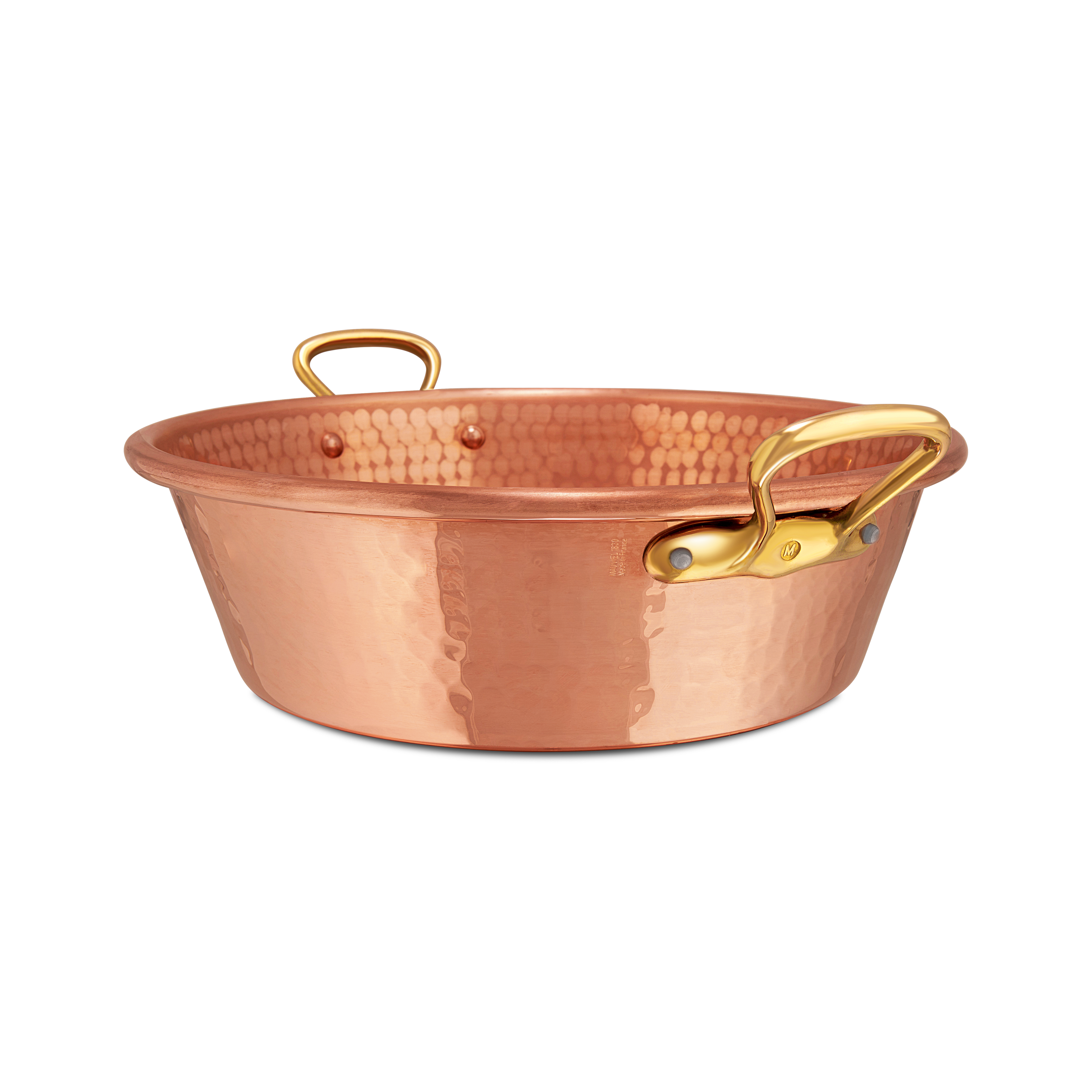 Mauviel M'PASSION Hammered Copper Jam Pan With Brass Handles - Mauviel1830