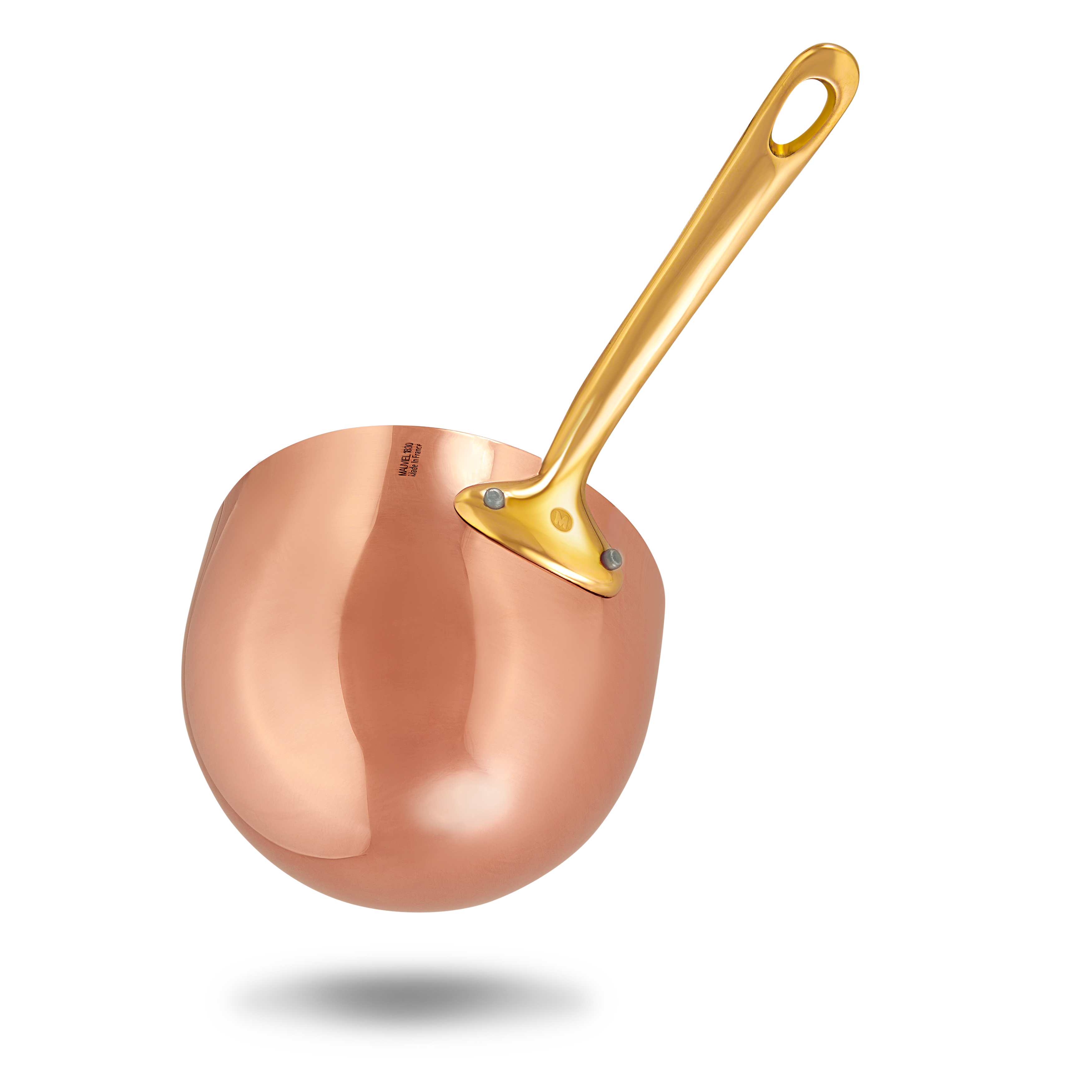 Mauviel M'PASSION Copper Zabaglione With Brass Handles, 1.8-Qt - Mauviel1830