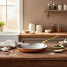 Mauviel M'Heritage M'200 B Copper Frying Pan With Brass Handle, 7.9-in - Mauviel1830