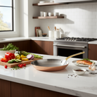 Mauviel M'Heritage M'200 B Copper Frying Pan With Brass Handle, 7.9-in - Mauviel1830