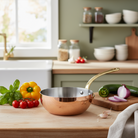 Mauviel M'Heritage M'200 B Chef Pan With Brass Handle, 3.6-Qt - Mauviel1830