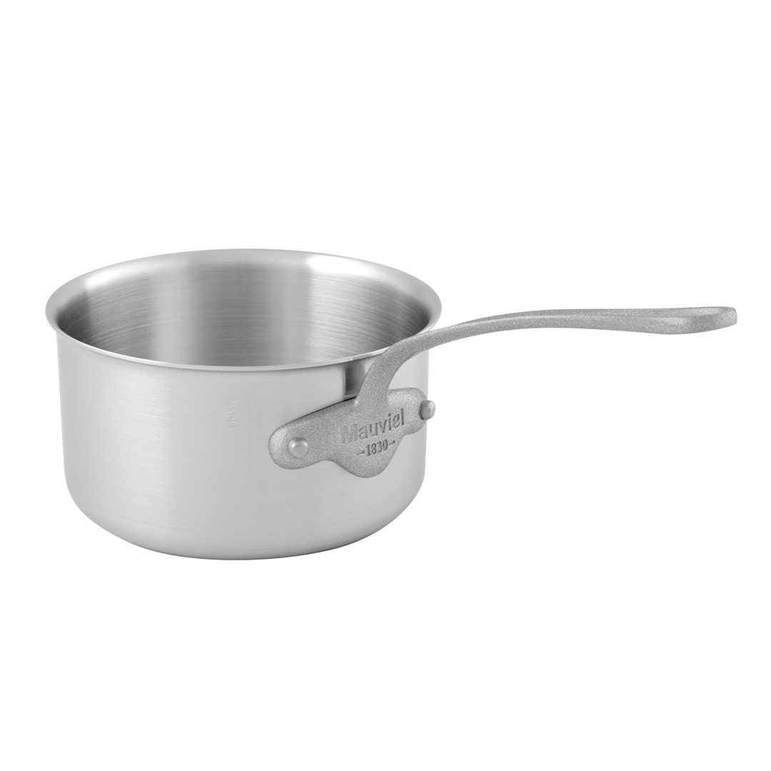Mauviel M'URBAN 3 SB Sauce Pan With Brushed Stainless Steel Handle, 2.6 Qt - Mauviel1830