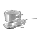 Mauviel M'Cook SB 5-Piece Cookware Set With Brushed Cast Stainless Steel Handles - Mauviel1830