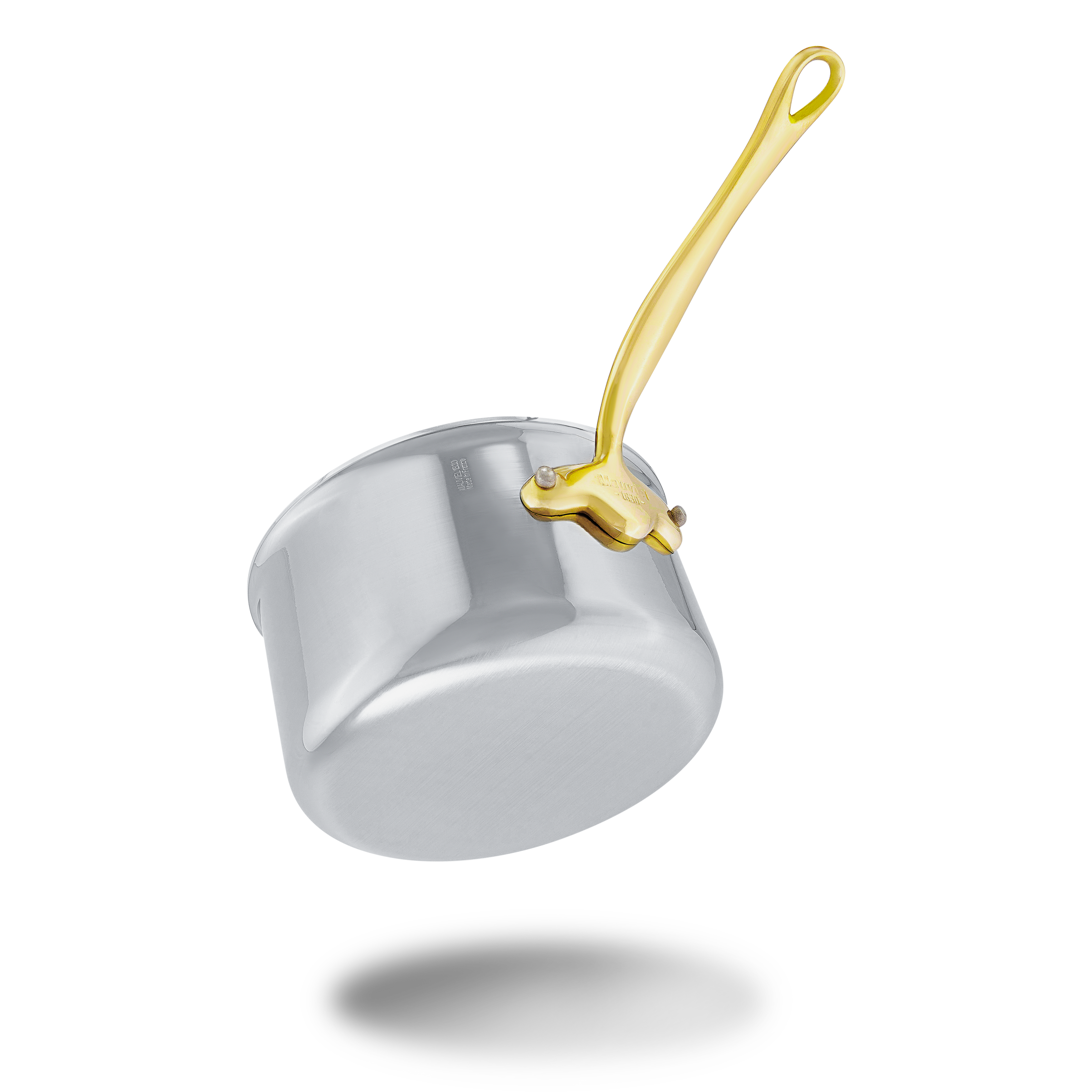 Mauviel M'COOK B Sauce Pan With Brass Handles, 0.8-Qt - Mauviel1830