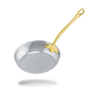 Mauviel M'COOK B 5-Ply Frying Pan With Brass Handles, 10.2-In - Mauviel1830