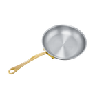 Mauviel M'COOK B 5-Ply Frying Pan With Brass Handles, 10.2-In - Mauviel1830