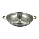 Mauviel M'COOK B 5-Ply Round Gratin Pan With Brass Handles And Glass Lid, 11-In - Mauviel1830