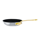 Mauviel M'COOK B 5-Ply Nonstick Round Frying Pan With Brass Handle, 11-In - Mauviel1830
