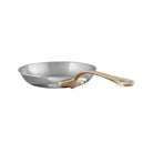 Mauviel M'ELITE B Hammered 5-Ply Frying Pan With Brass Handle, 10.2-In - Mauviel1830
