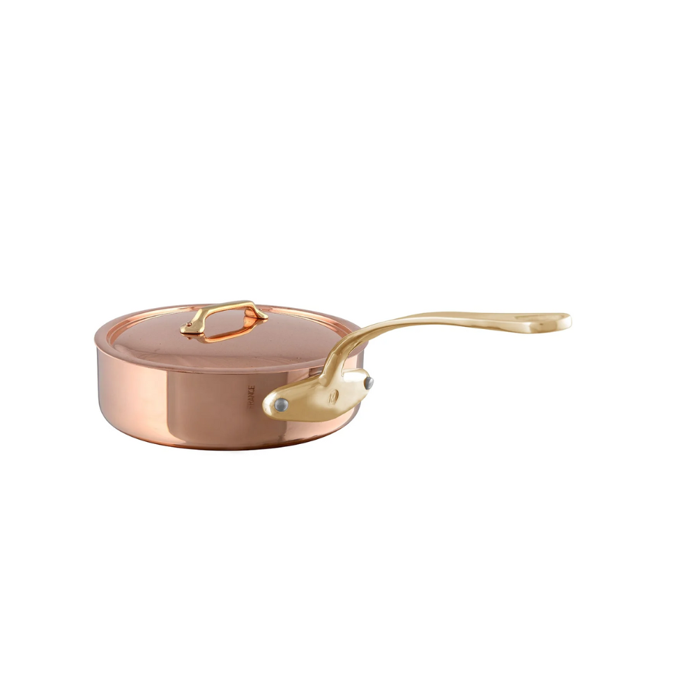 Mauviel M'200 B 8-Piece Copper Cookware Set With Brass Handles - Mauviel USA