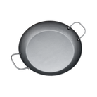 Mauviel M'STEEL Black Carbon Steel Paella Pan With Iron Handles, 14.2-In - Mauviel1830