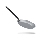 Mauviel M'STEEL Black Carbon Steel Crepe Pan With Iron Handle, 8.6-In - Mauviel1830