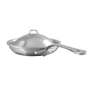 Mauviel M'URBAN 4 Tri-Ply Frying Pan With Curved Domed Lid, Cast Stainless Steel Handle, 7.9-in - Mauviel1830
