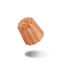 Mauviel M'Passion 6-Piece Copper Tinned Canele Mold Set, 2.2-In - Mauviel1830