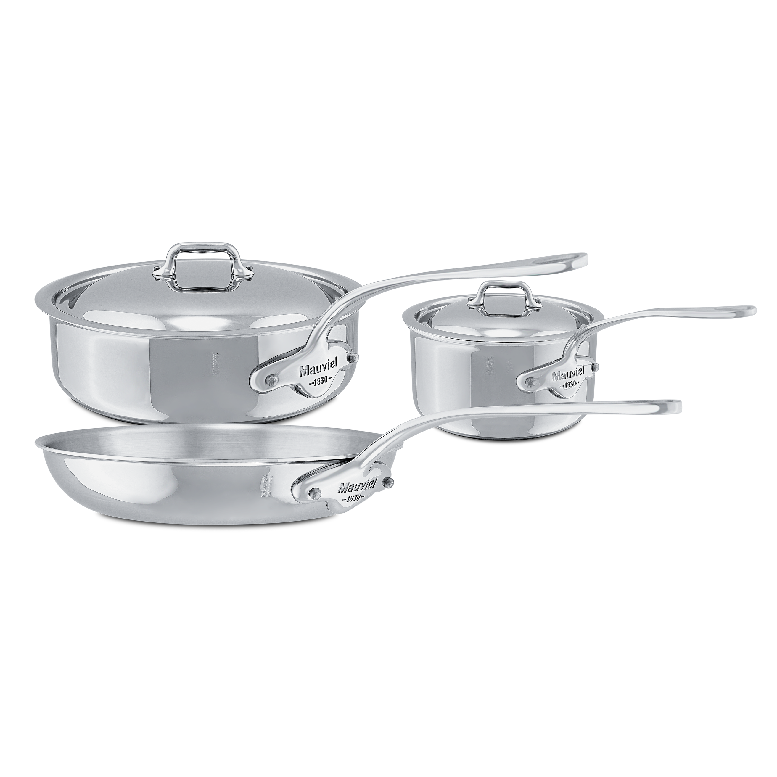 Mauviel M'COOK 5-Ply 5-Piece Cookware Set With Cast Stainless Steel Handles - Mauviel1830