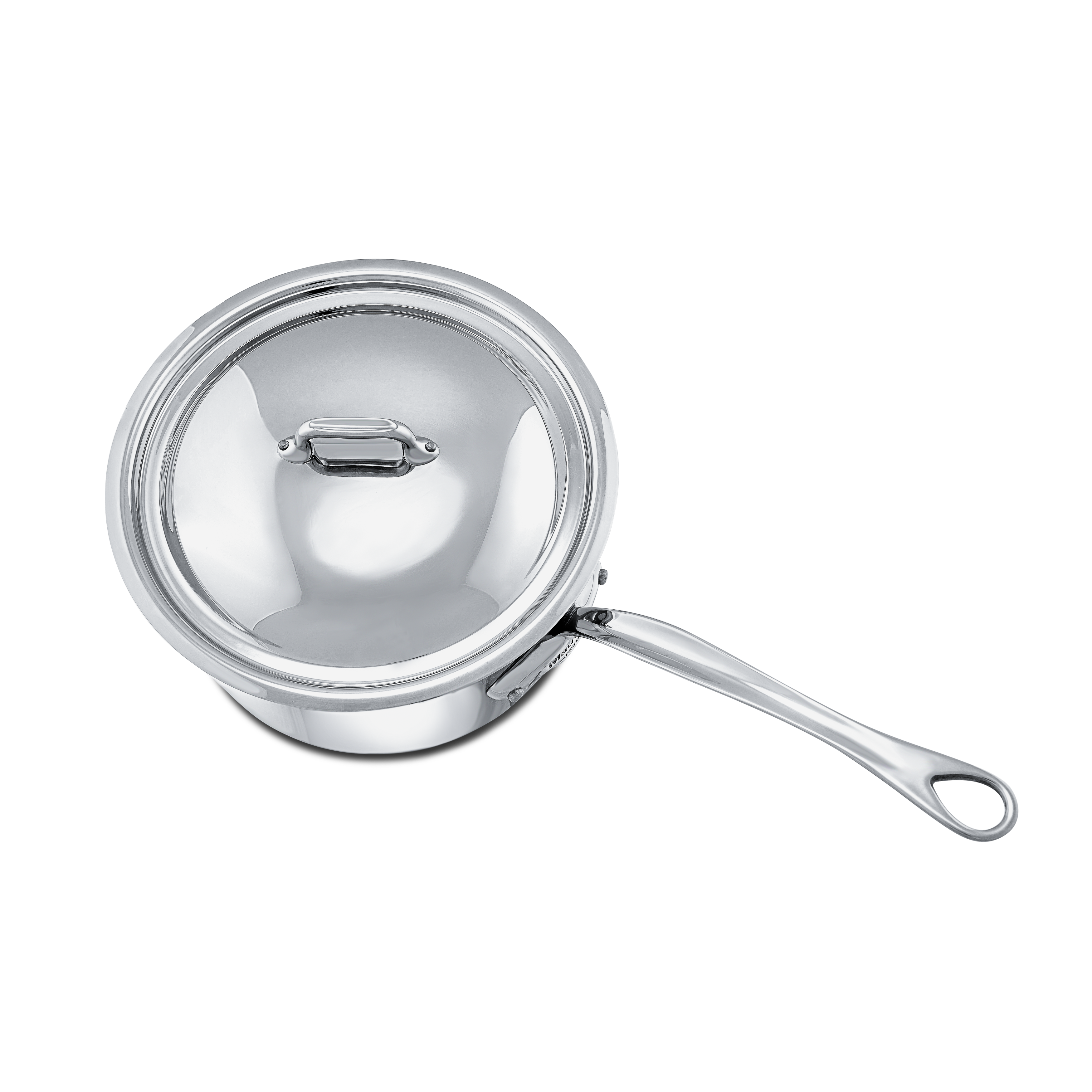 Mauviel M'COOK 5-Ply Sauce Pan With Lid, Cast Stainless Steel Handle, 6.9-Qt - Mauviel1830