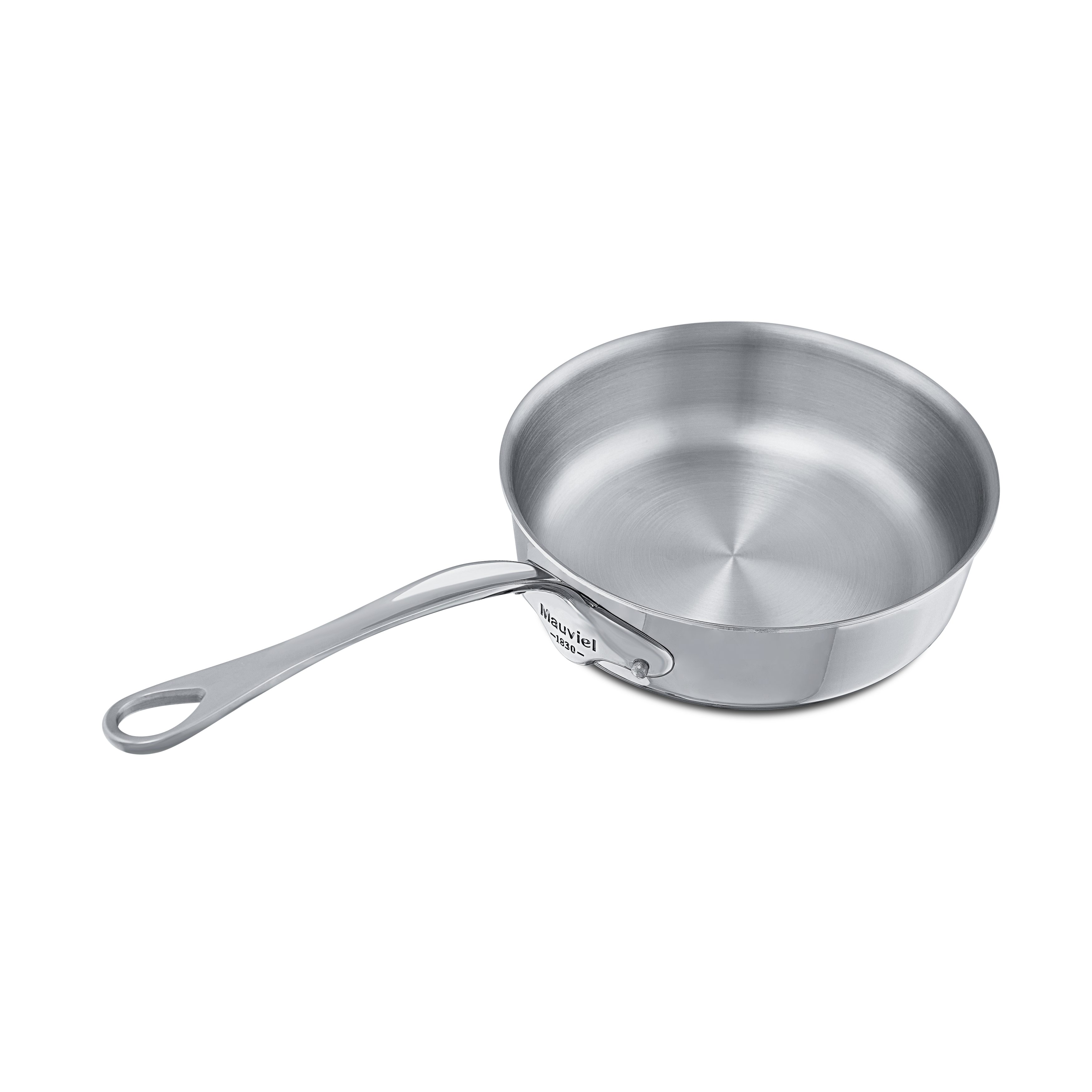 Mauviel M'COOK 5-Ply Sauté Pan With Lid, Cast Stainless Steel Handle, 0.7-Qt - Mauviel1830