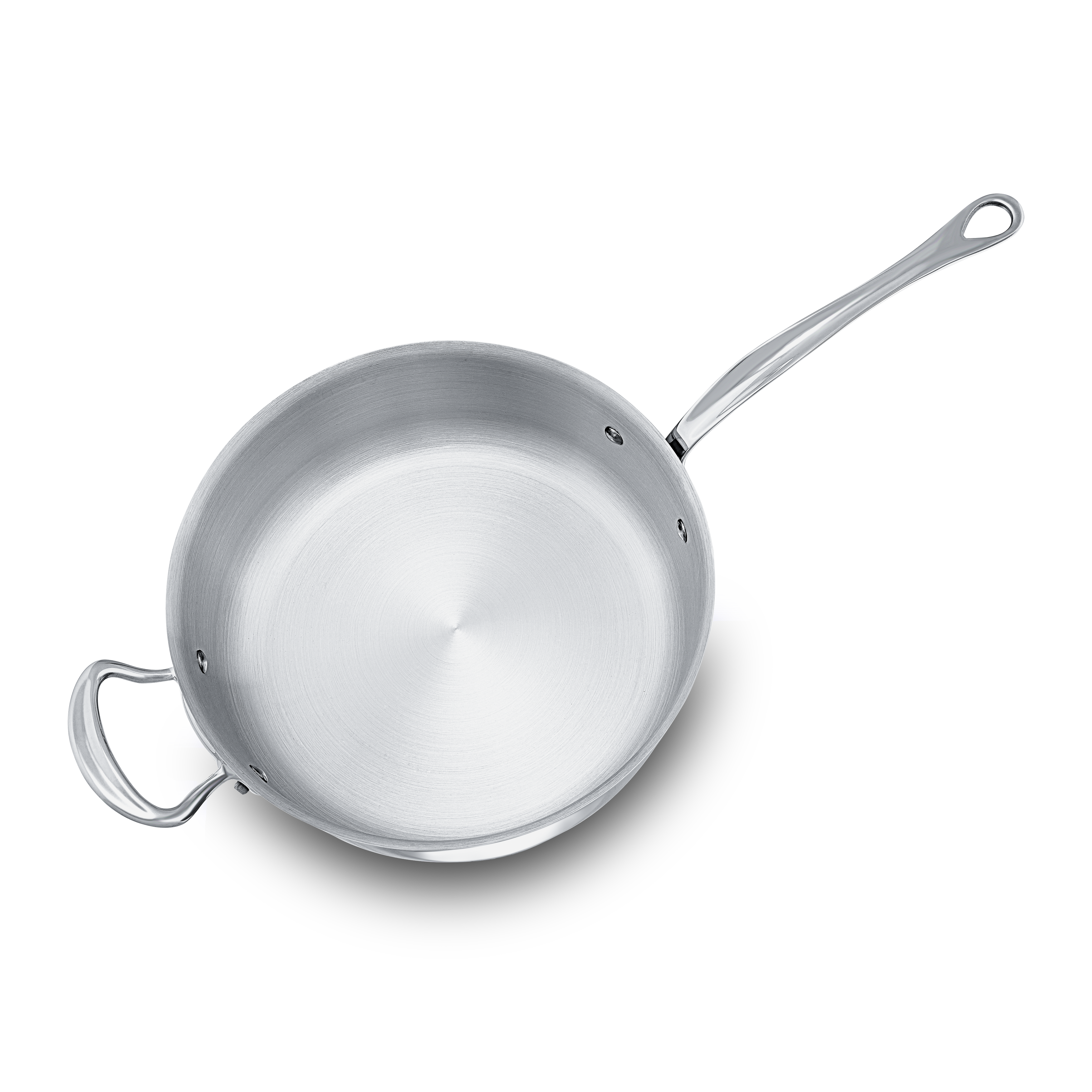 Mauviel M'COOK 5-Ply Saute Pan With Lid With Helper Handle, Cast Stainless Steel Handle, 6.2-Qt - Mauviel1830