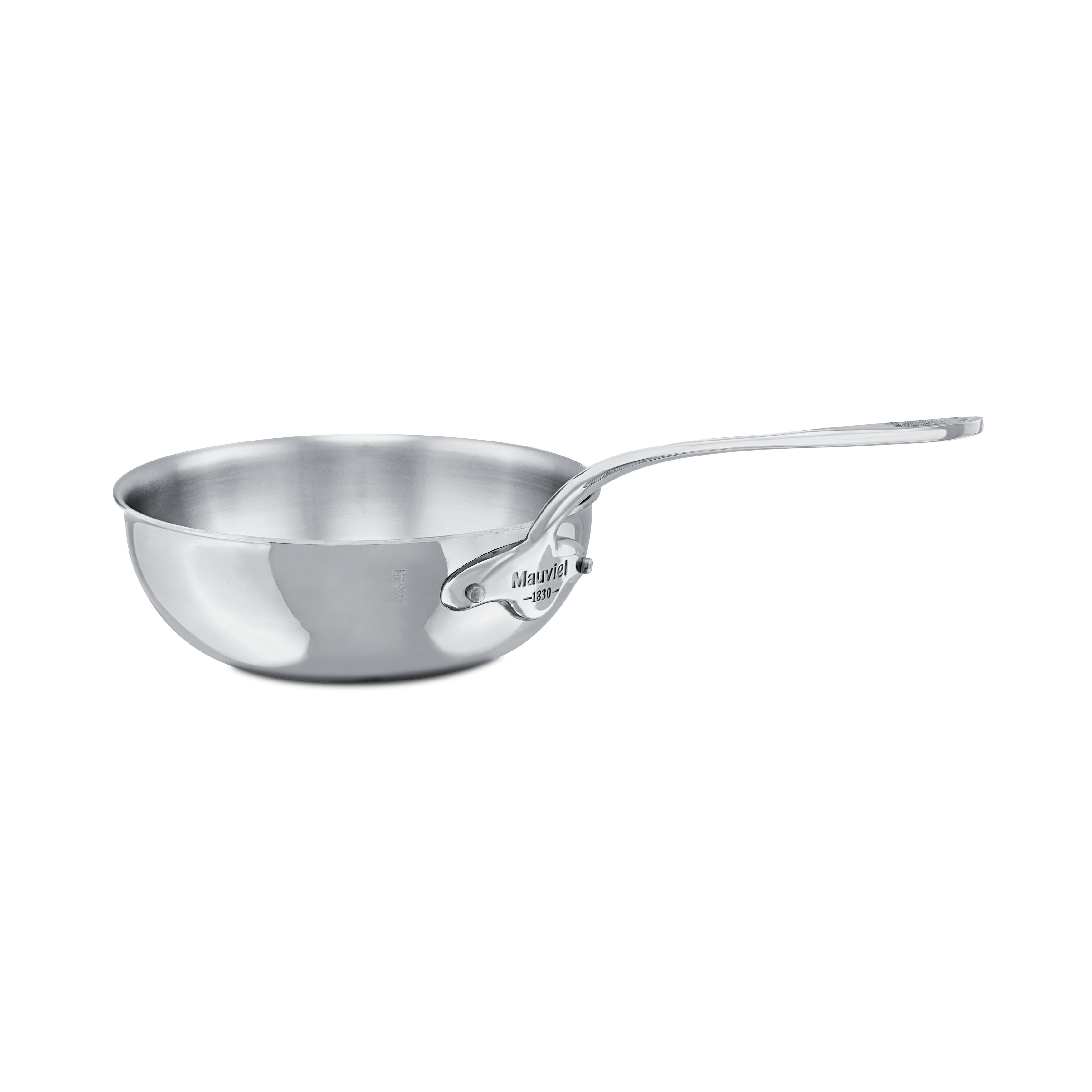 Mauviel M'COOK 5-Ply Chef Pan With Lid, Cast Stainless Steel Handle, 3.8-Qt - Mauviel1830