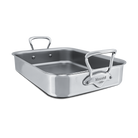 Mauviel Stainless Steel Roasting Pan With Cast Stainless Steel Handle, 9.8 x 8.6-in - Mauviel1830