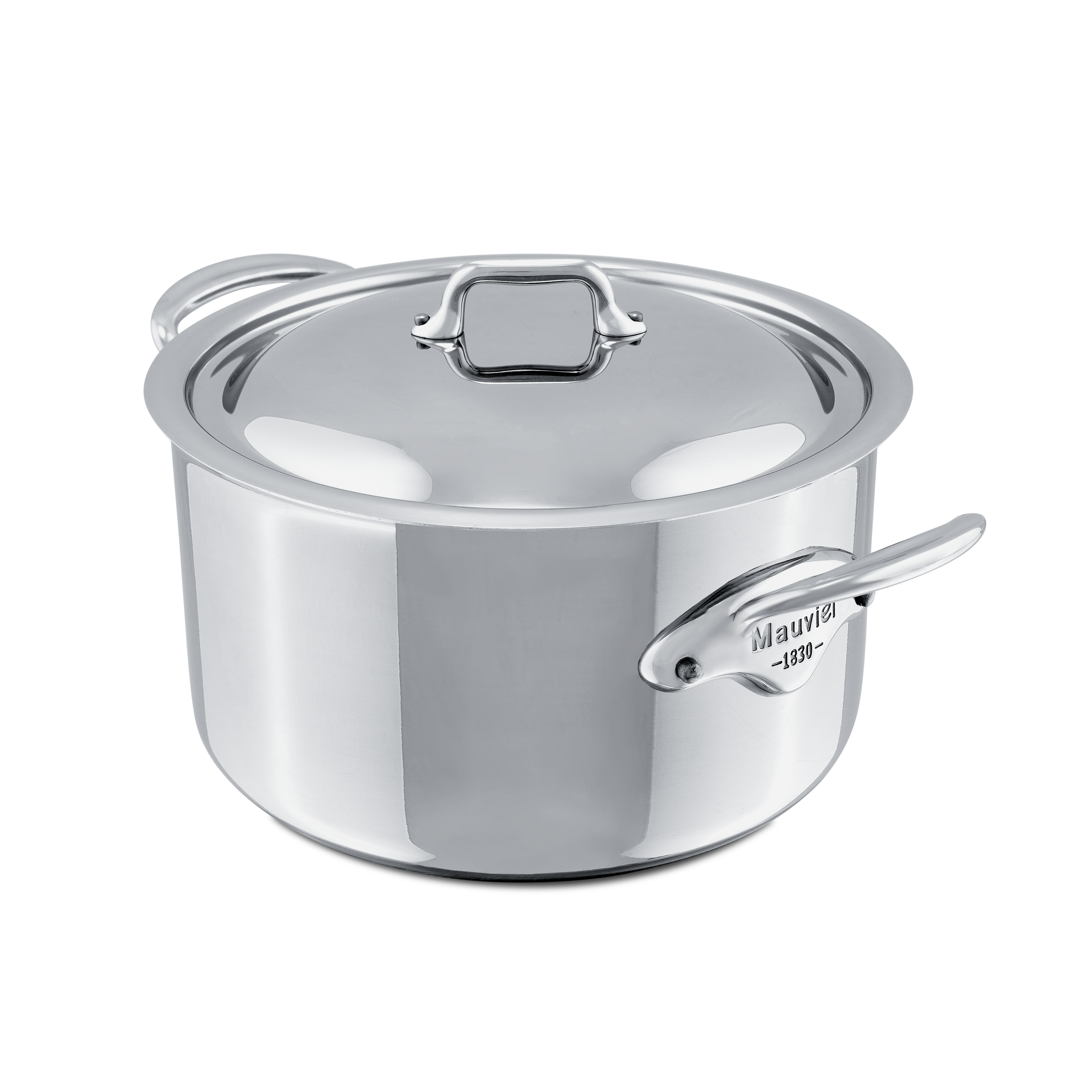 Mauviel M'COOK 5-Ply Stewpan With Lid, Cast Stainless Steel Handles - Mauviel1830