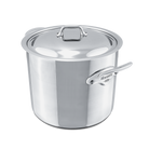 Mauviel M'COOK 5-Ply Stockpot With Lid, Cast Stainless Steel Handles, 9.7-Qt - Mauviel1830