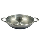 Mauviel M'COOK 5-Ply Round Pan With Glass Lid, Cast Stainless Steel Handles, 9.4-In - Mauviel1830