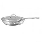 Mauviel M'COOK 5-Ply Nonstick Frying Pan With Curved Lid, Cast Stainless Steel Handle, 11-In - Mauviel1830