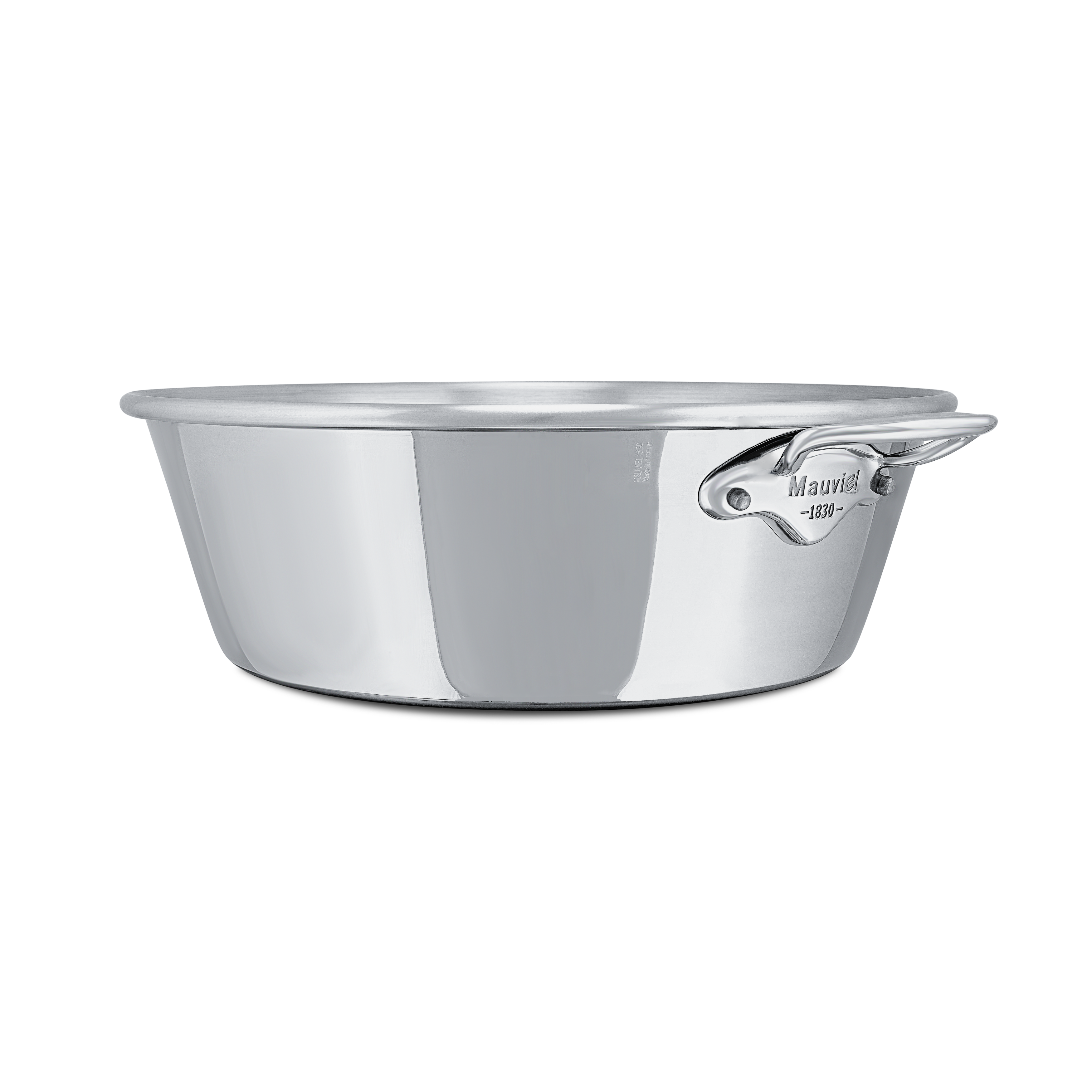 Mauviel M'PASSION Stainless Steel Jam Pan With Stainless Steel Handles, 10.5-Qt - Mauviel1830