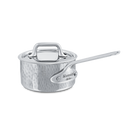 Mauviel M'MINIS Hammered Sauce Pan With Stainless Steel Handle and Lid, 0.3-Quart - Mauviel1830