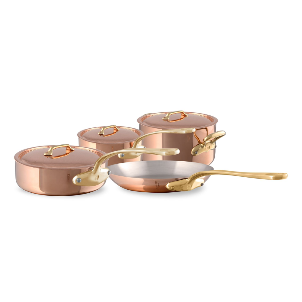 Mauviel M'Heritage M200B 7-Piece Cookware Set With Bronze Handles - Mauviel USA