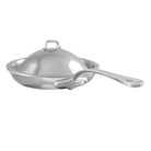 Mauviel M'ELITE Hammered 5-Ply Frying Pan With Curved Domed Lid, Cast Stainless Steel Handles, 9.4-In - Mauviel1830