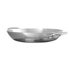 Mauviel M'ELITE Hammered 5-Ply Round Pan With Cast Stainless Steel Handles, 7.9-In - Mauviel1830
