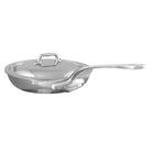 Mauviel M'ELITE Hammered 5-Ply Nonstick Frying Pan With Curved Lid, Cast Stainless Steel Handle, 11-In - Mauviel1830
