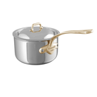 Mauviel 1830 M'COOK BZ Sauce Pan With Lid, Bronze Handles, 2.6-Qt - Mauviel USA