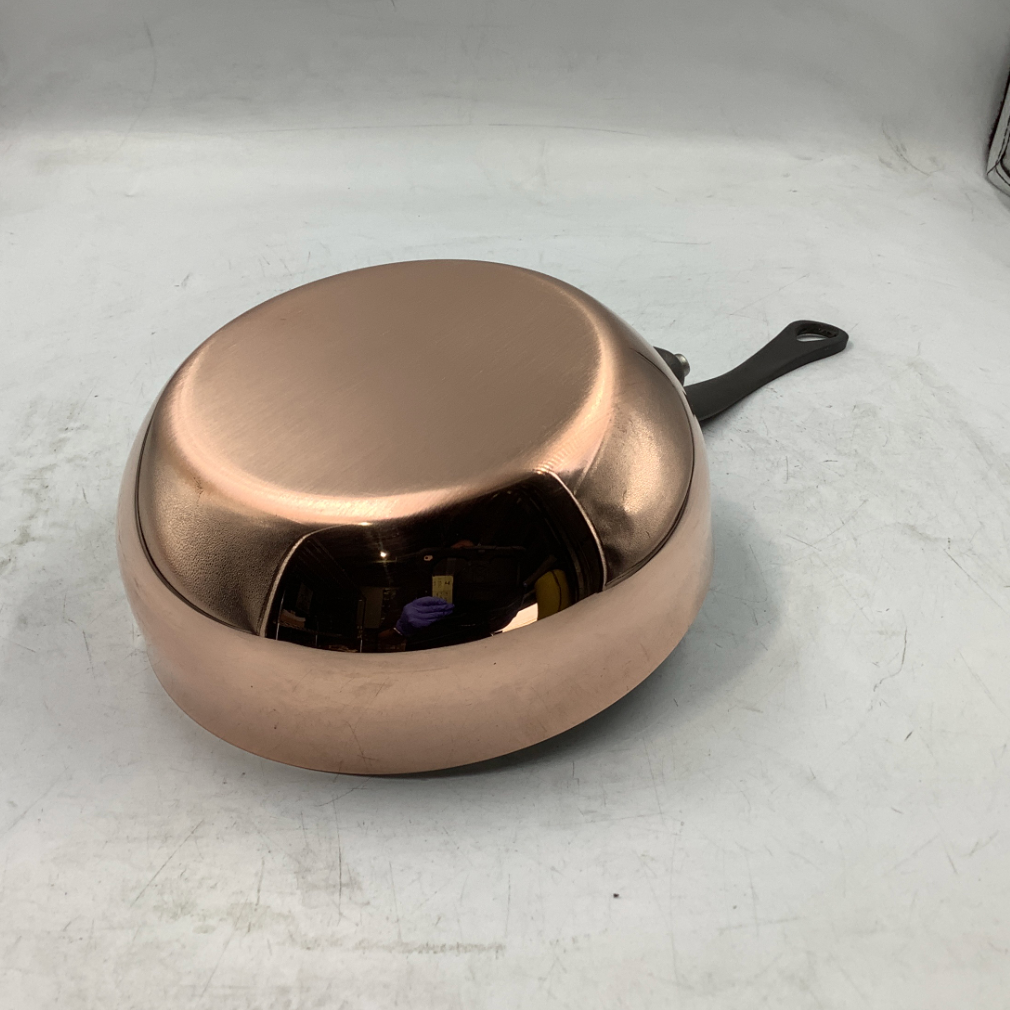 Mauviel M'Heritage 150 CI 1.5mm Polished Copper Chef Pan, 1.8-Qt.