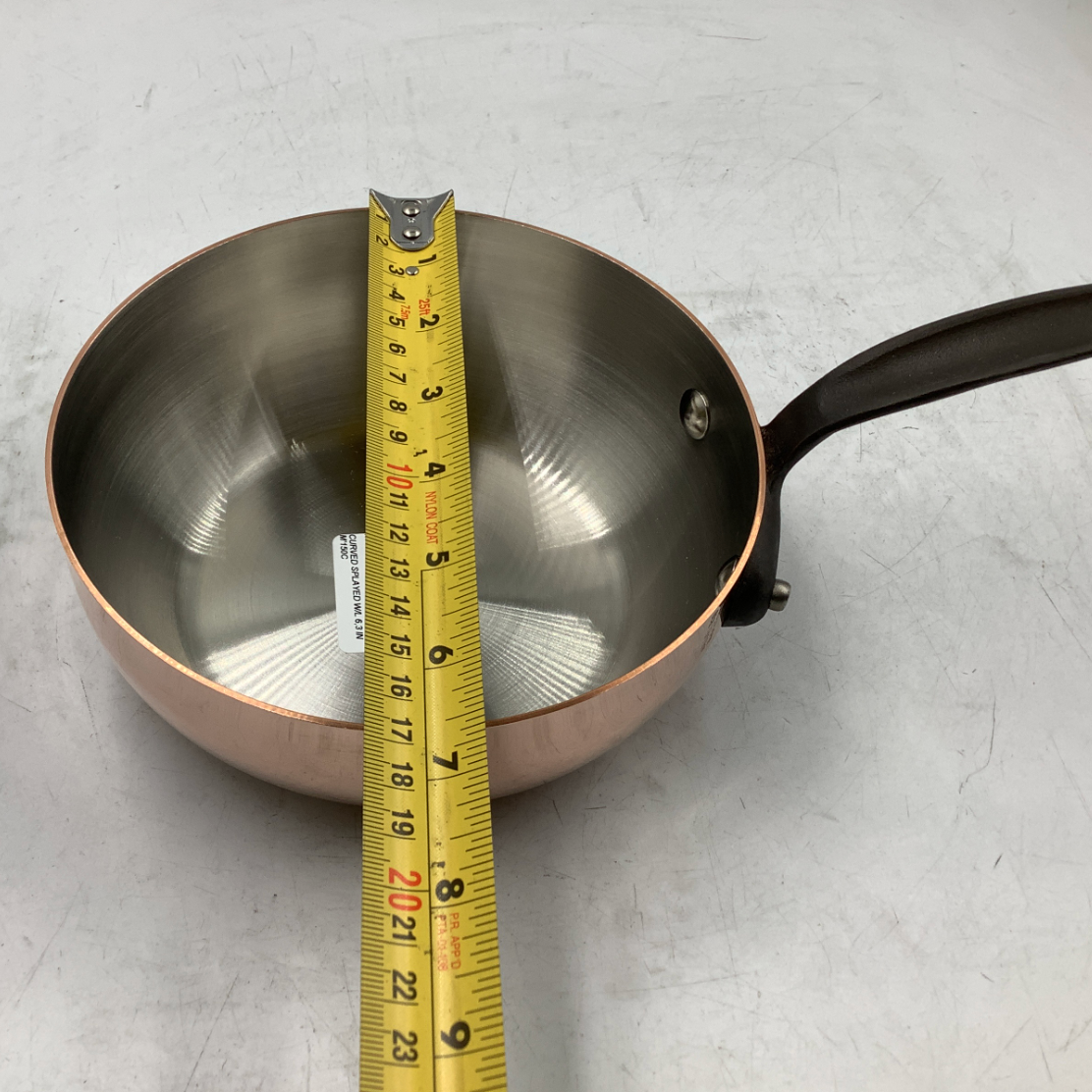 Mauviel M'Heritage 150 CI 1.5mm Polished Copper Chef Pan, 1.8-Qt.