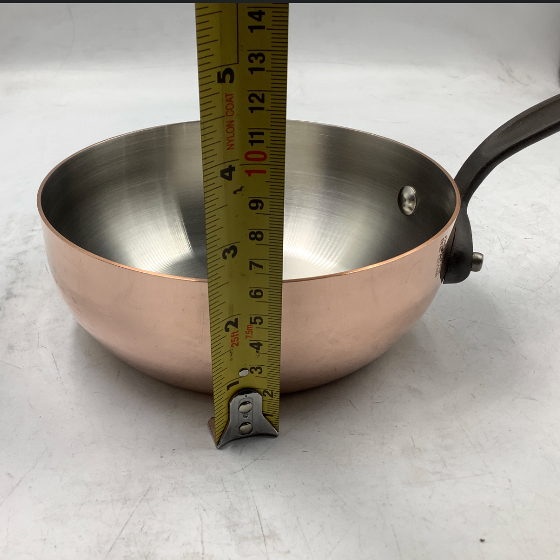 Mauviel M'Heritage 150 CI 1.5mm Polished Copper Chef Pan, 1.8-Qt.