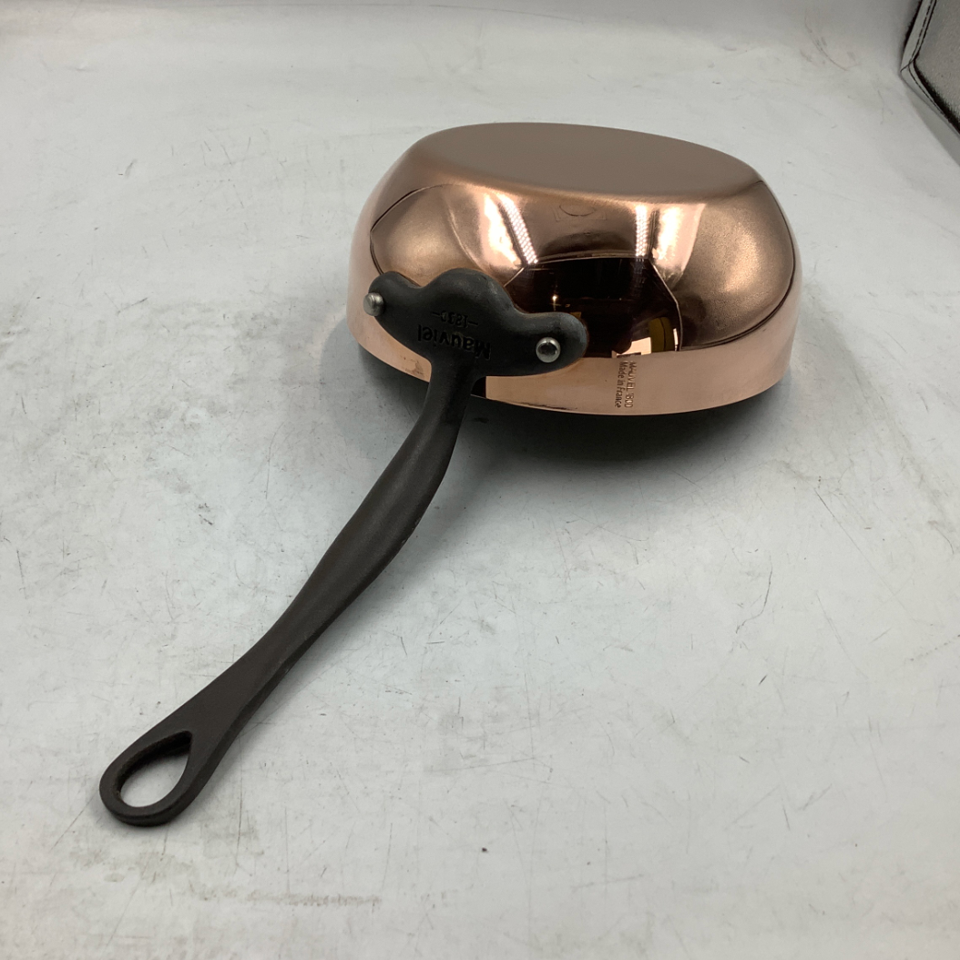Mauviel M'Heritage 150 CI 1.5mm Polished Copper Chef Pan, 1.8-Qt.