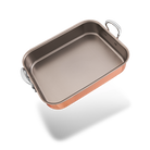 Mauviel Copper Roasting Pan With Cast Stainless Steel Handles, 15.7 x 11.8-In - Mauviel1830